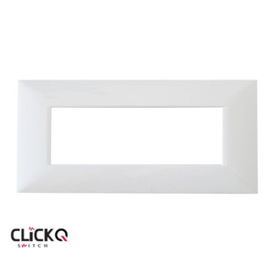 מסגרת 6 מודול מלבנית ישרה CLICK-Q בצבע לבן