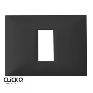 מסגרת 1 מודול מלבנית ישרה CLICK-Q בצבע שחור
