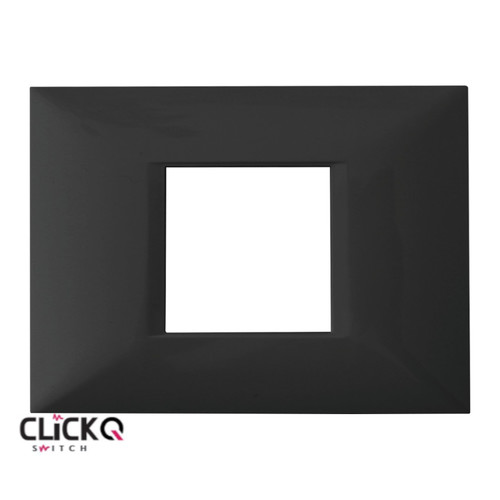 מסגרת 2 מודול מלבנית ישרה CLICK-Q בצבע שחור