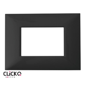 מסגרת 3 מודול מלבנית ישרה CLICK-Q בצבע שחור