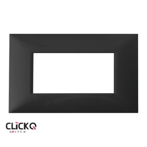מסגרת 4 מודול מלבנית ישרה CLICK-Q בצבע שחור
