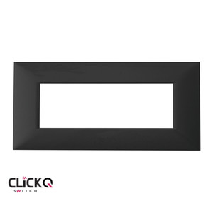 מסגרת 6 מודול מלבנית ישרה CLICK-Q בצבע שחור