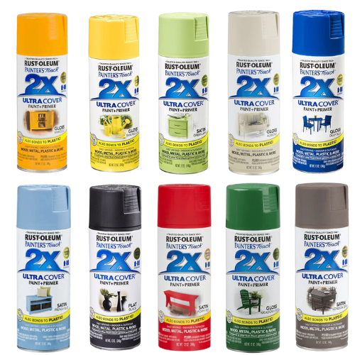 ספריי צבע 2X במגוון רחב של גוונים