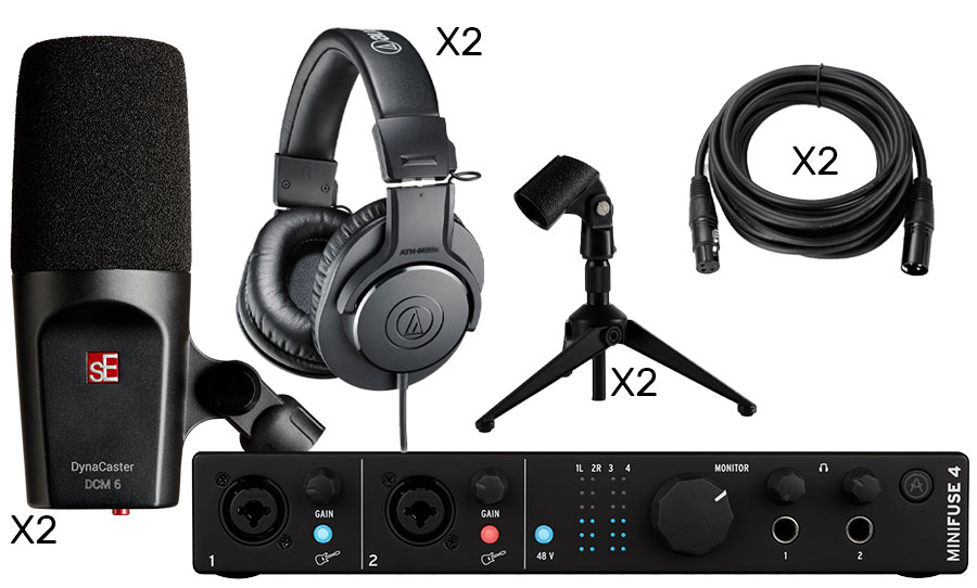 חבילת Podcast Pro Twin M lite 08