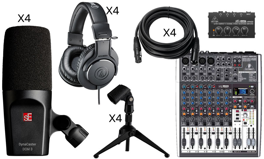 חבילת Podcast Panel Pro Quatro 16