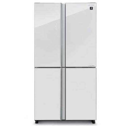מקרר 4 דלתות 532 ליטר Sharp SJ-8590-WH זכוכית לבנה שארפ