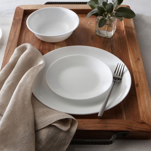 סט צלחות 19 חלקים קורנינג ווינטר פרוסט וויט | Corning Ware Winter Frost White