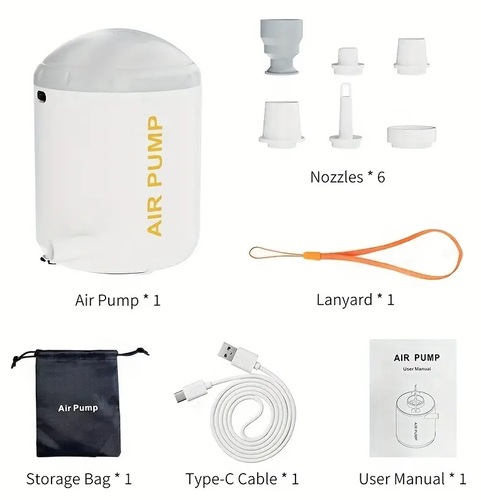 משאבת אוויר ניידת נטענת לניפוח מהיר Air Pump
