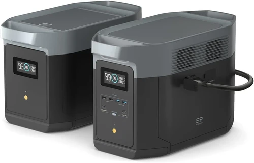 קיט תחנת כוח ניידת DELTA2MAX + תא הרחבה דגם DELTA 2 MAX1EB יצרן ECOFLOW