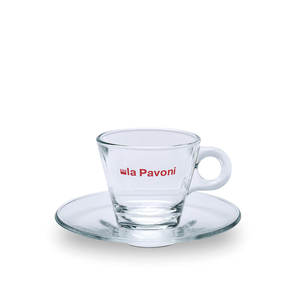סט 6 כוסות לה פבוני La Pavoni tazzine caffevetro 6 pz זכוכית