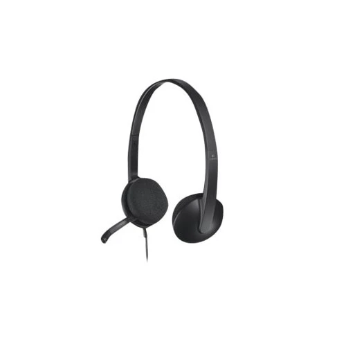 אוזניות ‏חוטיות Logitech H340 לוגיטק