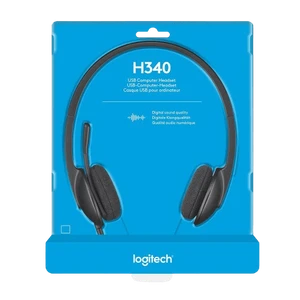 אוזניות ‏חוטיות Logitech H340 לוגיטק