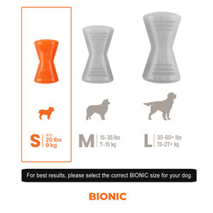 ביוניק BIONIC עצם משחק S לכלב 9.5 ס"מ -