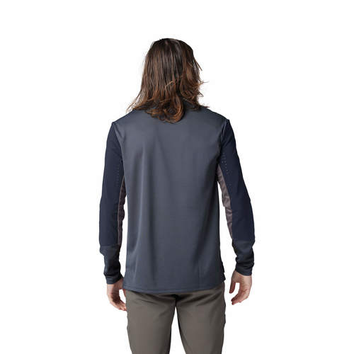 חולצת רכיבה ארוכה פוקס אפור - FOX RACING DEFEND LS JERSEY V24 