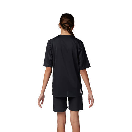 חולצת רכיבה קצרה לילדים פוקס שחור  -FOX YTH DEFEND SS JERSEY V24