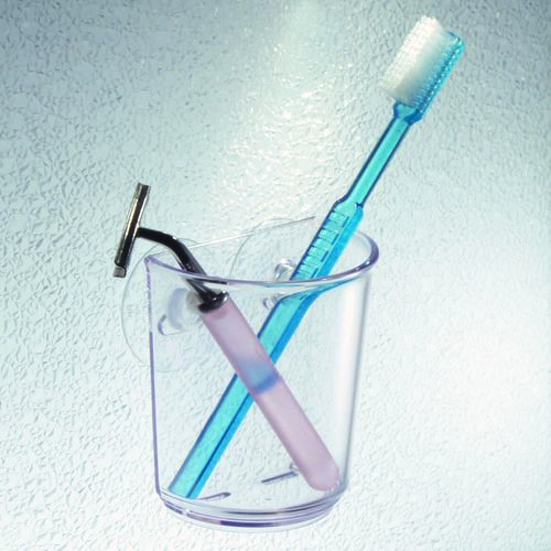כוס שקופה ואקום suction cup