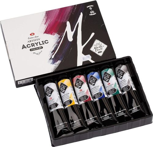 סט 6 צבעי אקריליק (46 מ