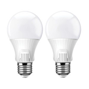 זוג נורות לד A60 ליבון 10W הברגה E27 אור חם 