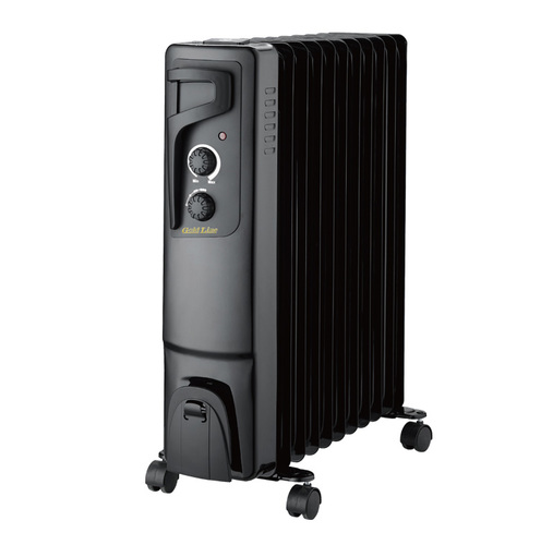 רדיאטור בטיחותי 9 צלעות 2000W שחור
