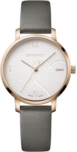 Urban Donnissima שעון יוקרה מוזהב בחריטת לב SWISS WENGER wenger swiss
