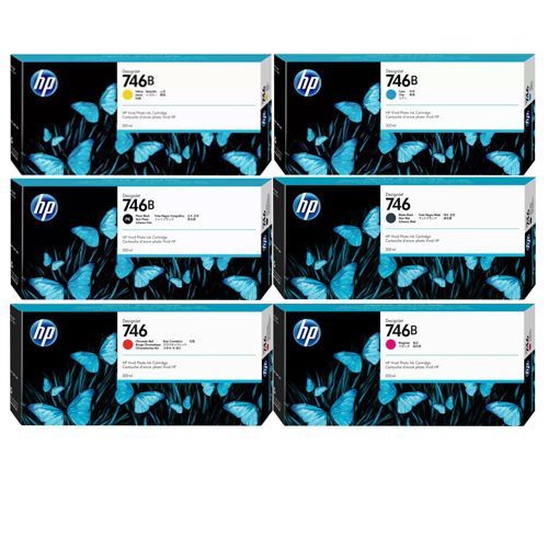סט דיו מקורי שלם HP 764 300-ml