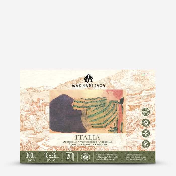 בלוק אקוורל  ITALIA 18X26