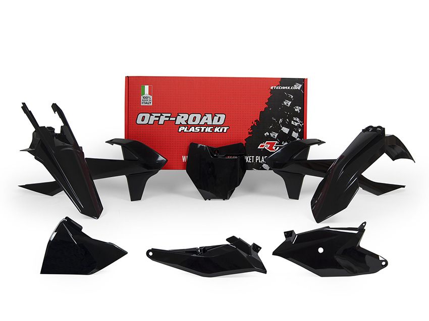 קיט פלסטיקה לאופנועי קטמ ריסטק שחור - RACETECH KTM SX85 18-23