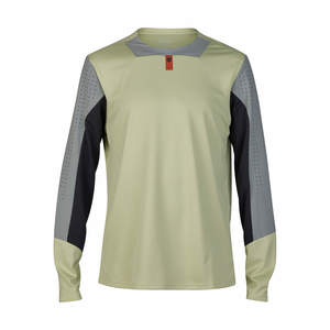 חולצת רכיבה ארוכה פוקס צהוב - FOX RACING DEFEND LS JERSEY V24 