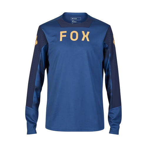 חולצת רכיבה ארוכה פוקס כחול כהה - FOX RACING DEFEND LS JERSEY TAUNT V24