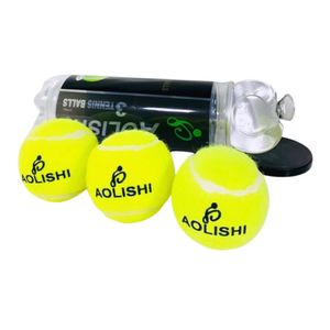 שלישיית כדורי טניס במארז פלסטיק רב פעמי