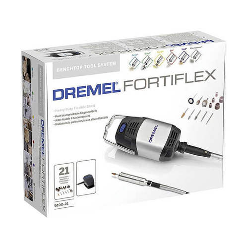 מכשיר Dremel Fortiflex עם ציר גמיש ו-21 אביזרים