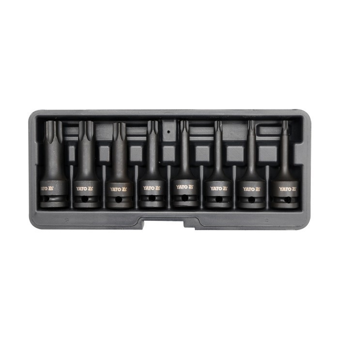 סט בוקסות כח 1/2" 8 יחידות מסוג TORX דגם YT-1065 - YATO