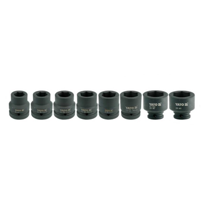 סט בוקסות כח משושה 3/4" 8 יחידות YATO
