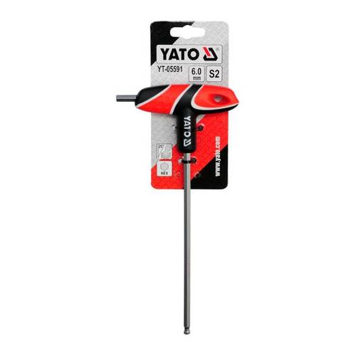 ידית אלן T כדורי Yato במידה 6 מ