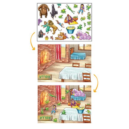 הפלא ופלא מדבקות רב פעמיות על עשרת המכות