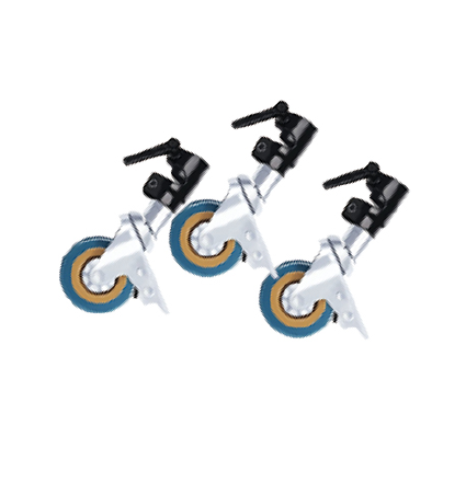 סט גלגלים לחצובת תאורה 75 מ