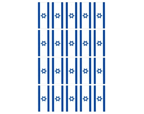 מדבקות יום העצמאות - דגלים - דגם MN902