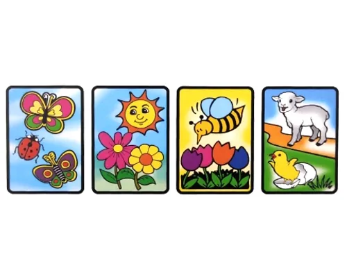 שקפים לצביעה - אביב - 18 יח' 