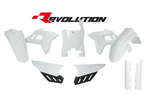 קיט פלסטיקה מלא לאופנועי הונדה ריסטק לבן - RACETECH HONDA CRF 21-23 