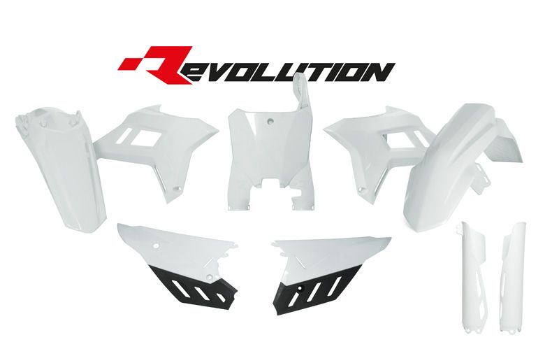 קיט פלסטיקה מלא לאופנועי הונדה ריסטק לבן - RACETECH HONDA CRF 21-23 