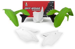 סט פלסטיקה מלא לאופנוע קווסאקי - RACETECH PLATSIC KIT KAWASAKI KXF450 2016-2018