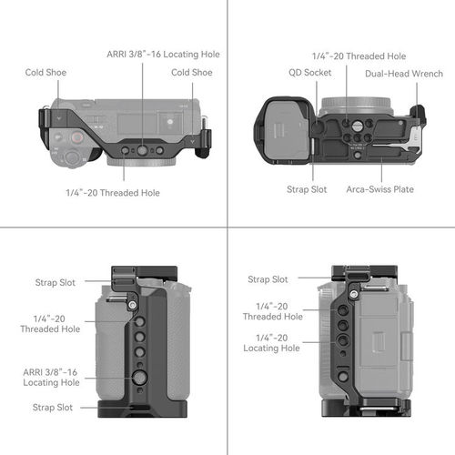 כלוב ייעודי למצלמת SmallRig 4256 Sony ZV-E1