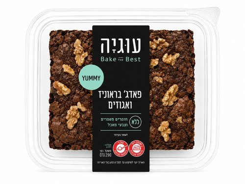 פאדג' בראוניז ואגוזים - עוגיה