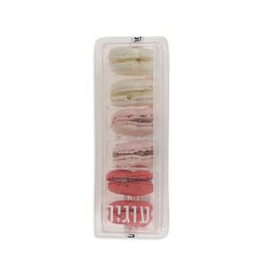 עוגיות מקרון לב 6 יחידות - עוגיה