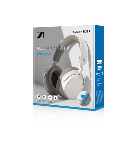 אוזניות אלחוטיות Sennheiser ACCENTUM Plus Wireless - צבע לבן