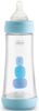 בקבוק לתינוק פרפקט 5 Perfect עם תחתית נושמת להפחתת גזים 300 מ"ל זרימה מהירה - תכלת