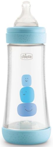 בקבוק לתינוק פרפקט 5 Perfect עם תחתית נושמת להפחתת גזים 300 מ