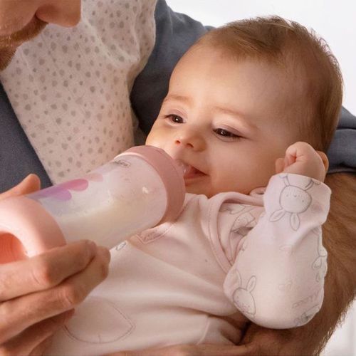 בקבוק לתינוק פרפקט 5 Perfect עם תחתית נושמת להפחתת גזים 300 מ