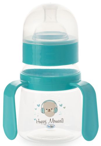 בקבוק רחב עם ידיות אחיזה 150 מ