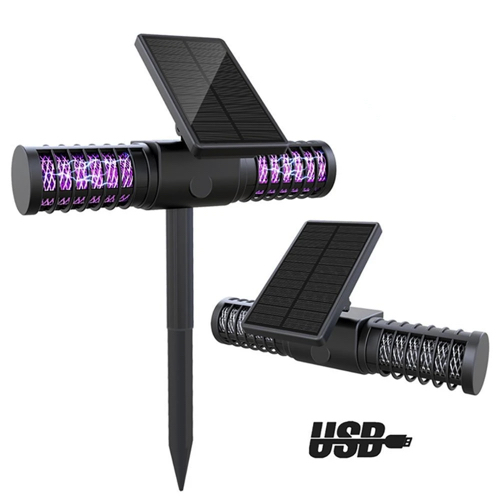 קטלן יתושים סולארי עוצמתי עם חיבור USB